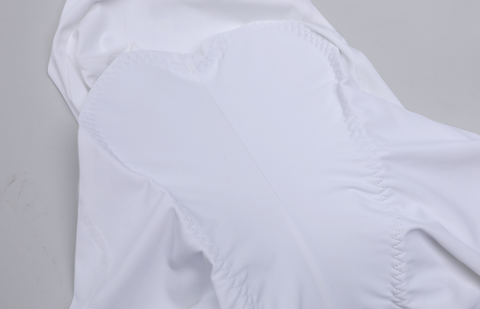 white cycling bib shorts